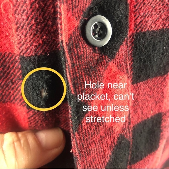 American Stitch Red and Black Flannel Shirt size M - Picture 10 of 13